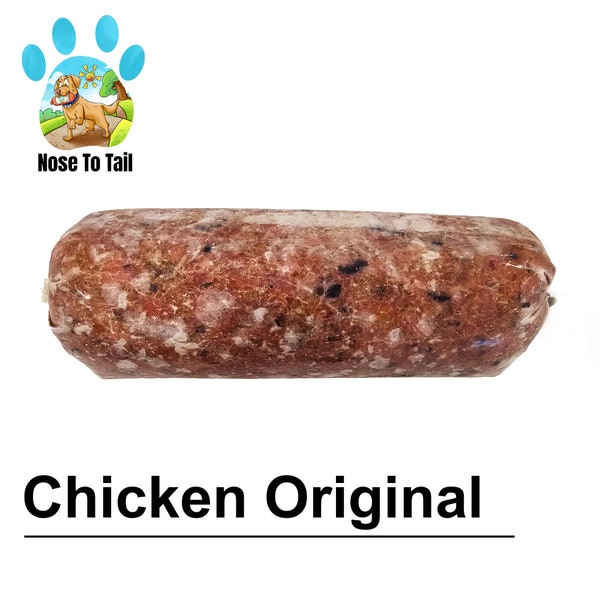 2-4lbs Chicken Supplement , Organic, Chicken, 2lbs, 4lbs, BARF, Organic Dog food, Raw Dog Food, Complete Meal, Puppy, Treat