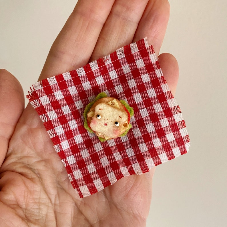 Smallest Teeny Tiny Sandwich, Felt Food MADE TO ORDER image 8