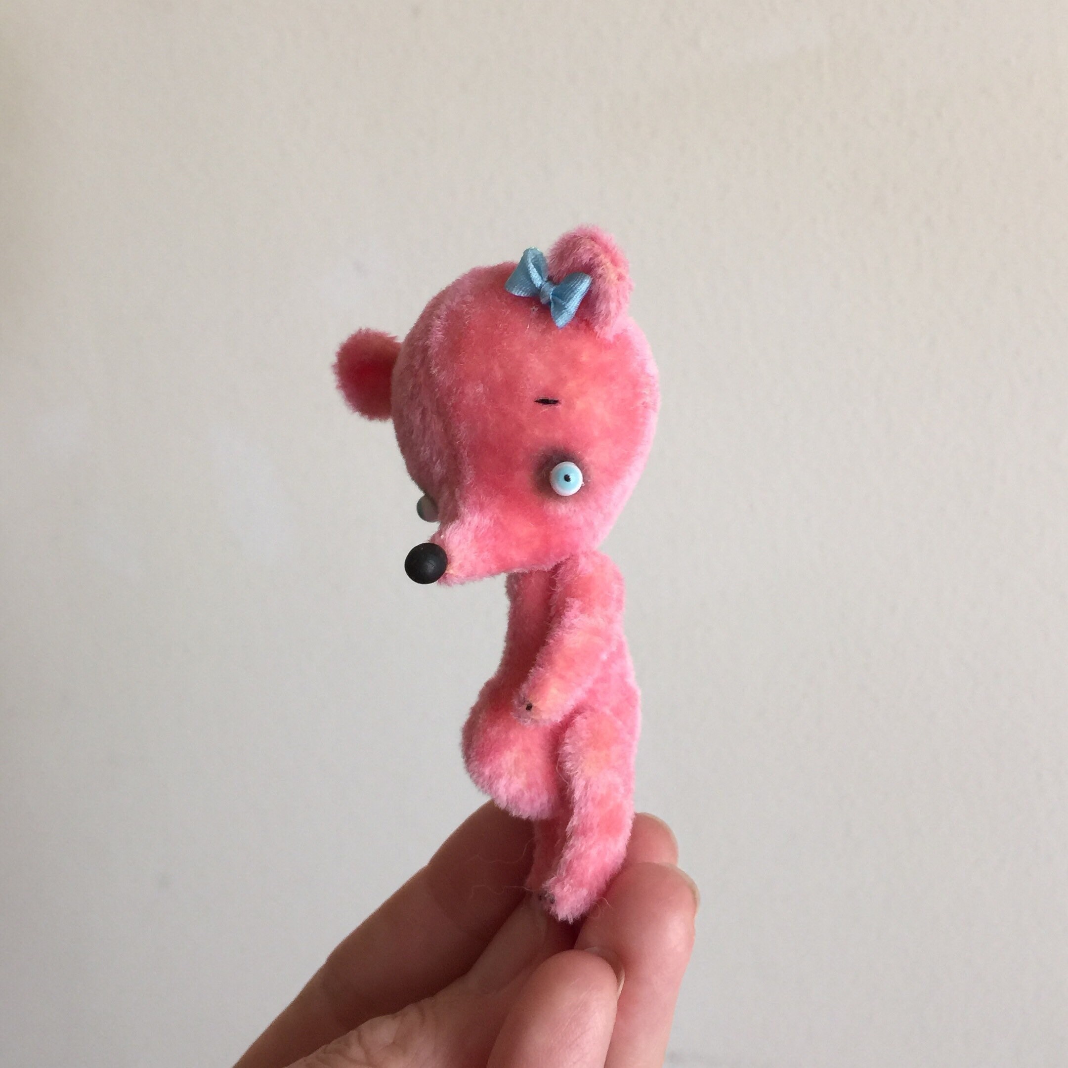 Tiny Teddy Bear in Velvet MADETOORDER Etsy 日本