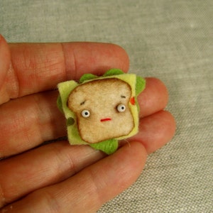 Teeny Tiny Sandwich, Felt Food MADE TO ORDER
