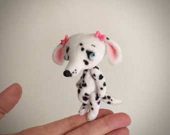 Tiny Velvet Sugar Dalmation Puppy Dog MADE-TO-ORDER