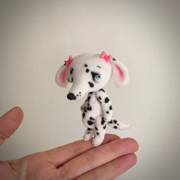 Tiny Velvet Sugar Dalmation Puppy Dog MADE-TO-ORDER