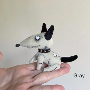 Sparky-Inspired Bull Terrier Puppy Dog Gothis Miniature Doll Pet MADE-TO-ORDER