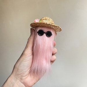 Cousin of Cousin Itt Addams Family Inspired Doll in Pink MADE TO ORDER image 6