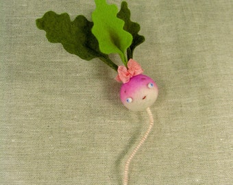 Happy Turnip Girl Anthropomorphic Toy for Dolls MADE TO ORDER