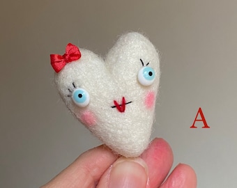 Valentine  Heart Brooch MADE TO ORDER