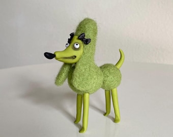 Toy Poodle Puppy Dog In Frankenstein Green MADE-TO-ORDER