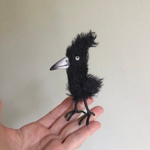 Spooky Raven Toy Bird named Poe MADE-TO-ORDER Bild 2