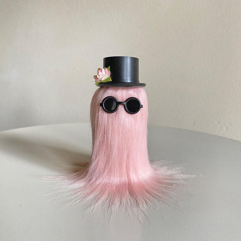 Cousin of Cousin Itt Addams Family Inspired Doll in Pink MADE TO ORDER image 3
