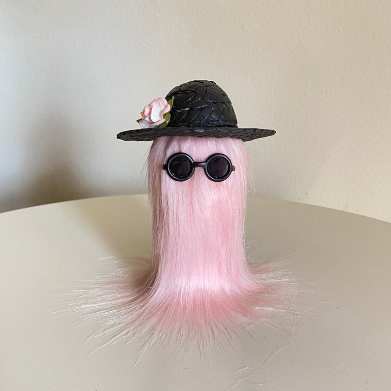 Cousin of Cousin Itt Addams Family Inspired Doll in Pink MADE TO ORDER image 1