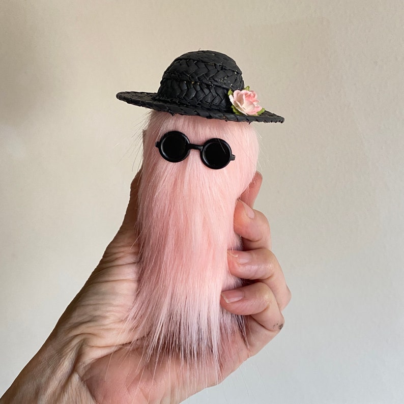 Cousin of Cousin Itt Addams Family Inspired Doll in Pink MADE TO ORDER image 2