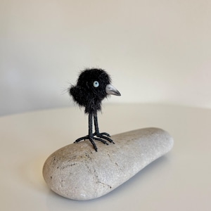 Bitty Raven Crow Black Bird MADE-TO-ORDER