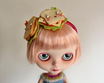 Sandwich Headband for Blythe Dolls MADE TO ORDER