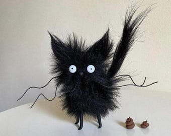 Scaredy Cat Spooky Halloween Kitty made to order