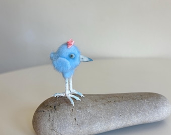 Bitty Bluebird of Happiness Miniature Blue Bird MADE-TO-ORDER