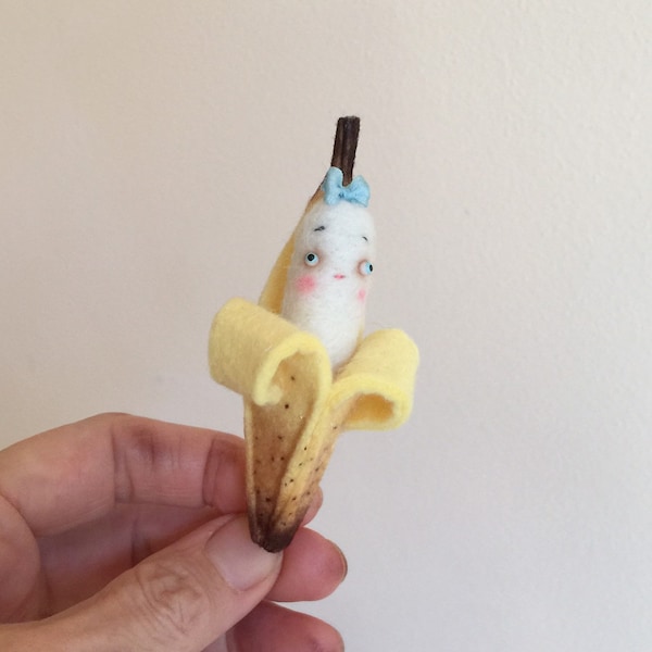 Banana Baby, MADE TO ORDER, with or without pin back