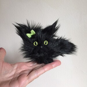 Floof the Fluffy Black Cat MADE TO ORDER image 4