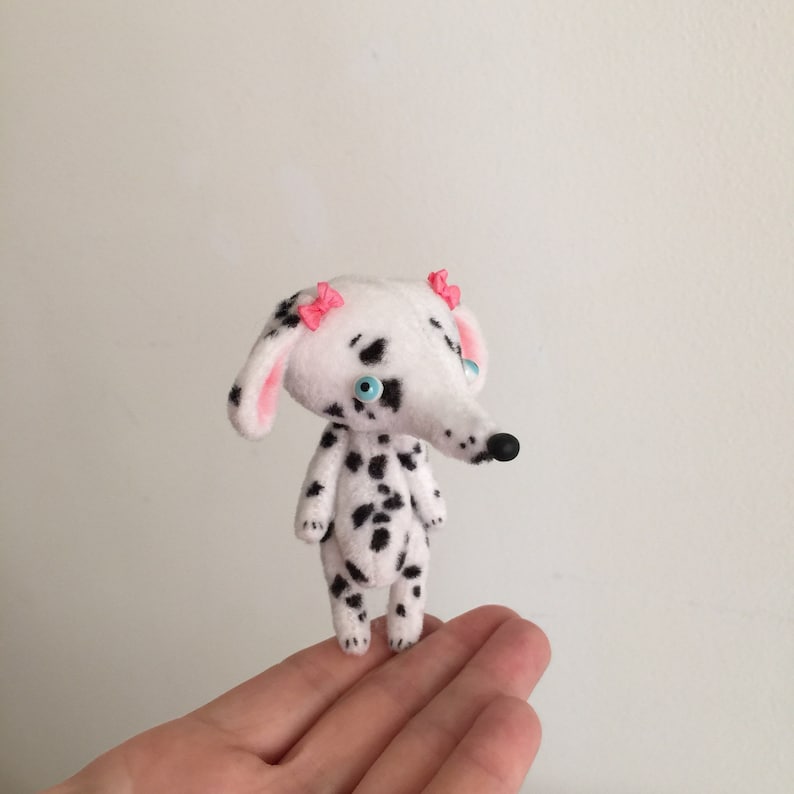 Tiny Velvet Sugar Dalmation Puppy Dog MADE-TO-ORDER image 4