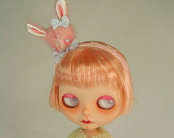 Blythe Bunny Rabbit Headband with Bunny Head MADE TO ORDER