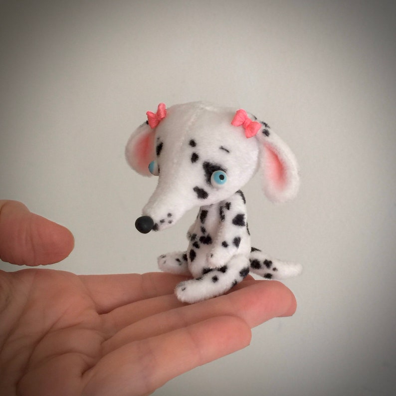 Tiny Velvet Sugar Dalmation Puppy Dog MADE-TO-ORDER image 7