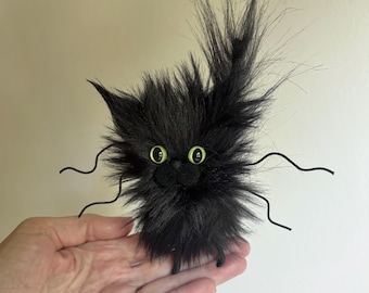 Halloween Black Cat Kitty made-to-order