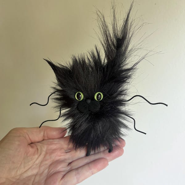 Halloween Black Cat Kitty made-to-order