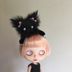 Fierce Kitty Cat Headband for Blythe dolls MADE TO ORDER