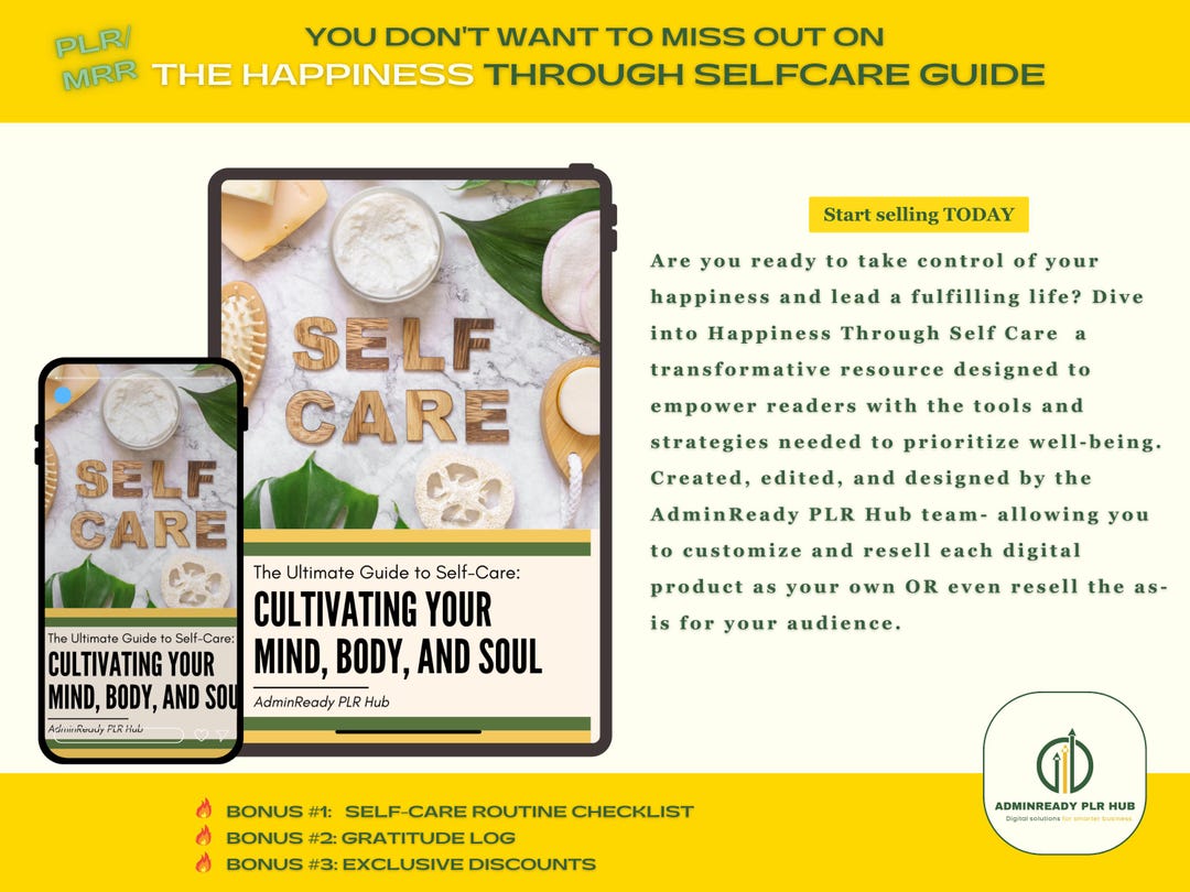 Photo inspiration: Self Care Coaching Strategies Reference: Plr Mrr Self Care Coaching Guide Canva Template Self Care