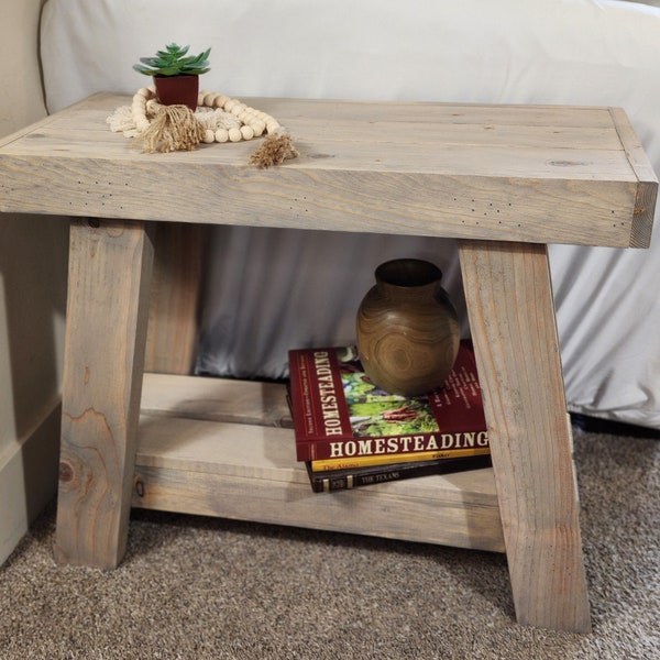 A-Frame Rustic Side Table