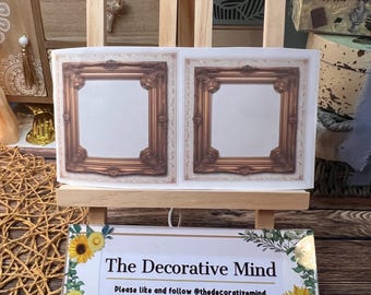 Vintage Gold Frame Washi Stickers: Baroque Decorative Stickers