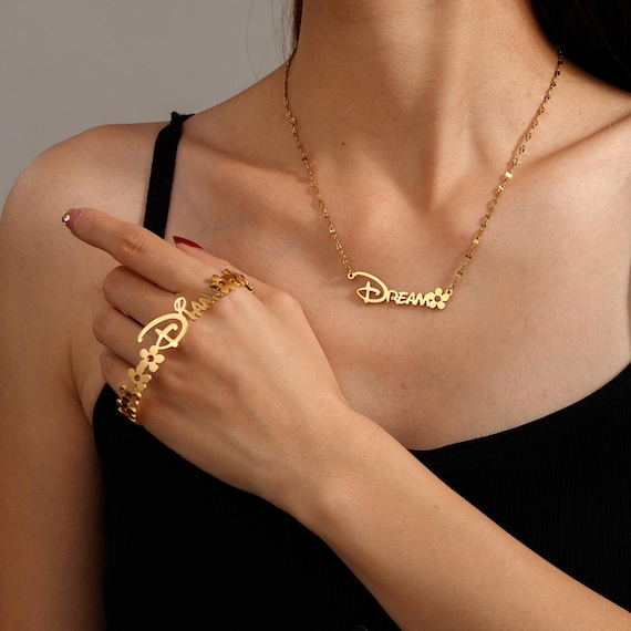 HOT Bracelet Set Name Necklace Bracelet Custom Name