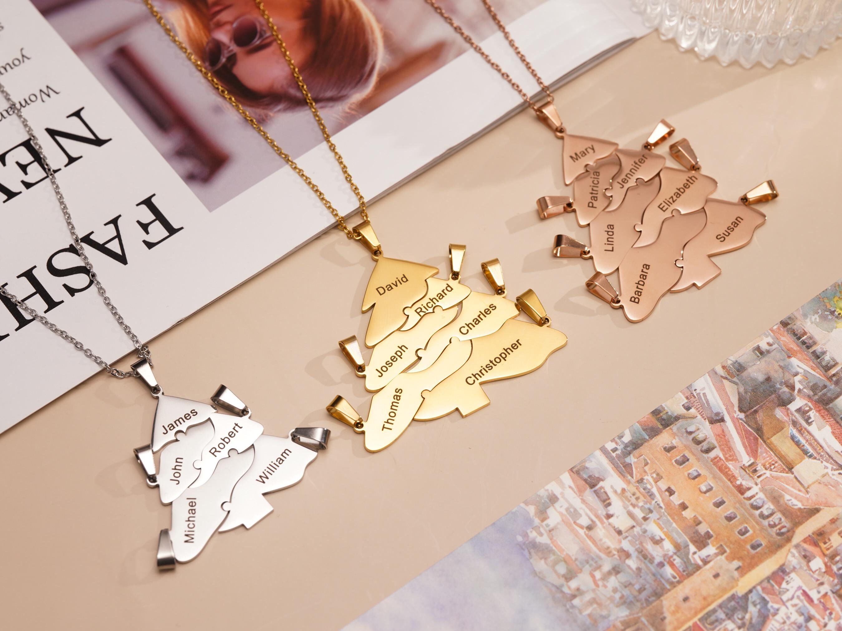Custom Christmas Necklace - Etsy