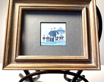 Patricia Buckley Moss Matted and Framed Print, "Family Parade"