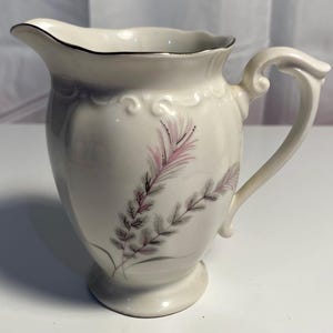 Vintage, Chodziez, Creamer, Thistle Pattern, Made in Poland