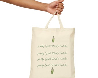 Matcha Tote Bag Lover Gift Lente Tote Shopper Zomer Tas Eco Vriendelijke Tas Herbruikbare Kruidenier Tote Leuke Tote Boerenmarkt Tas