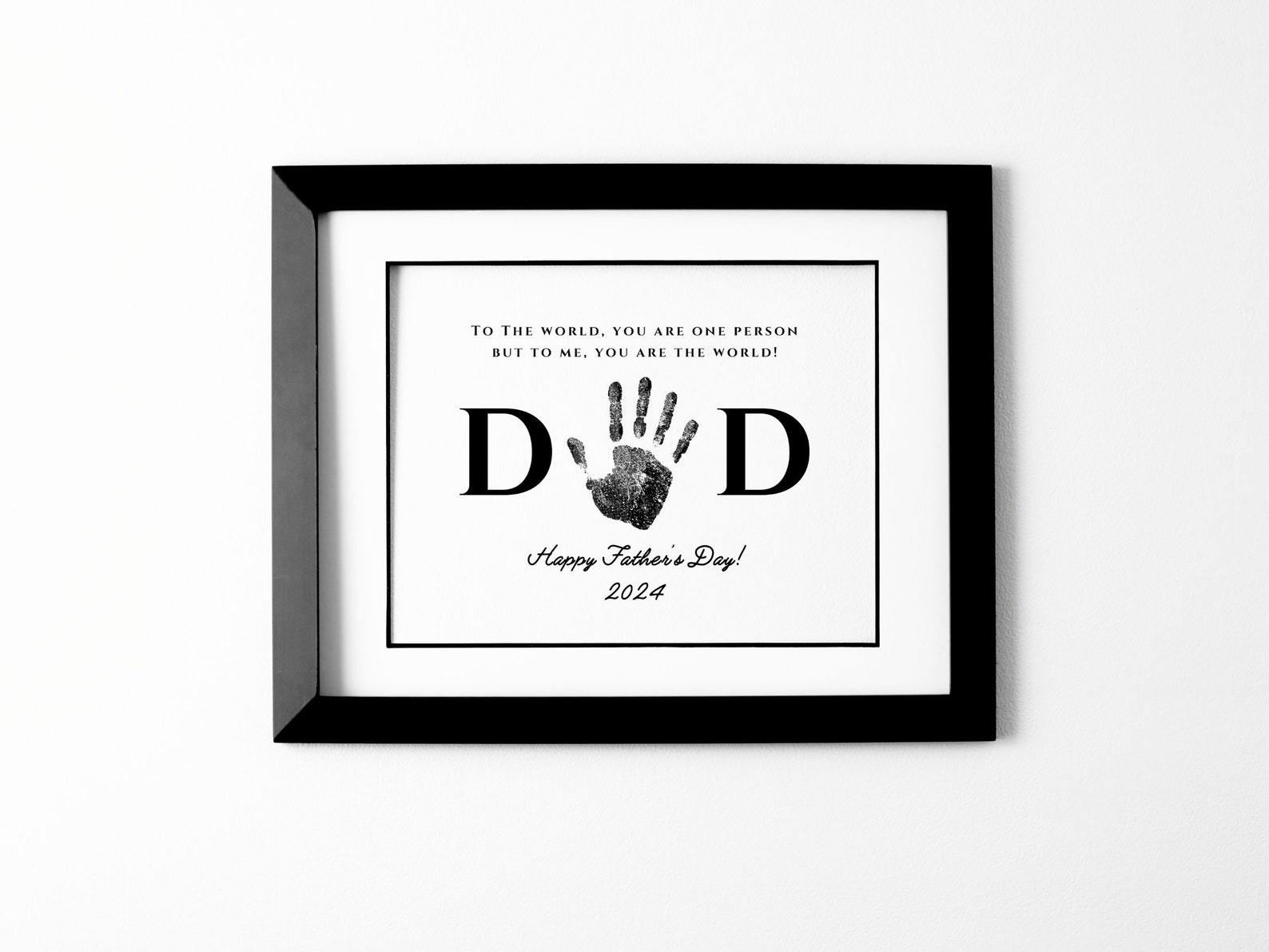 Happy Father's Day 2024, Printable DIY Handprint Gift, Gift for Him