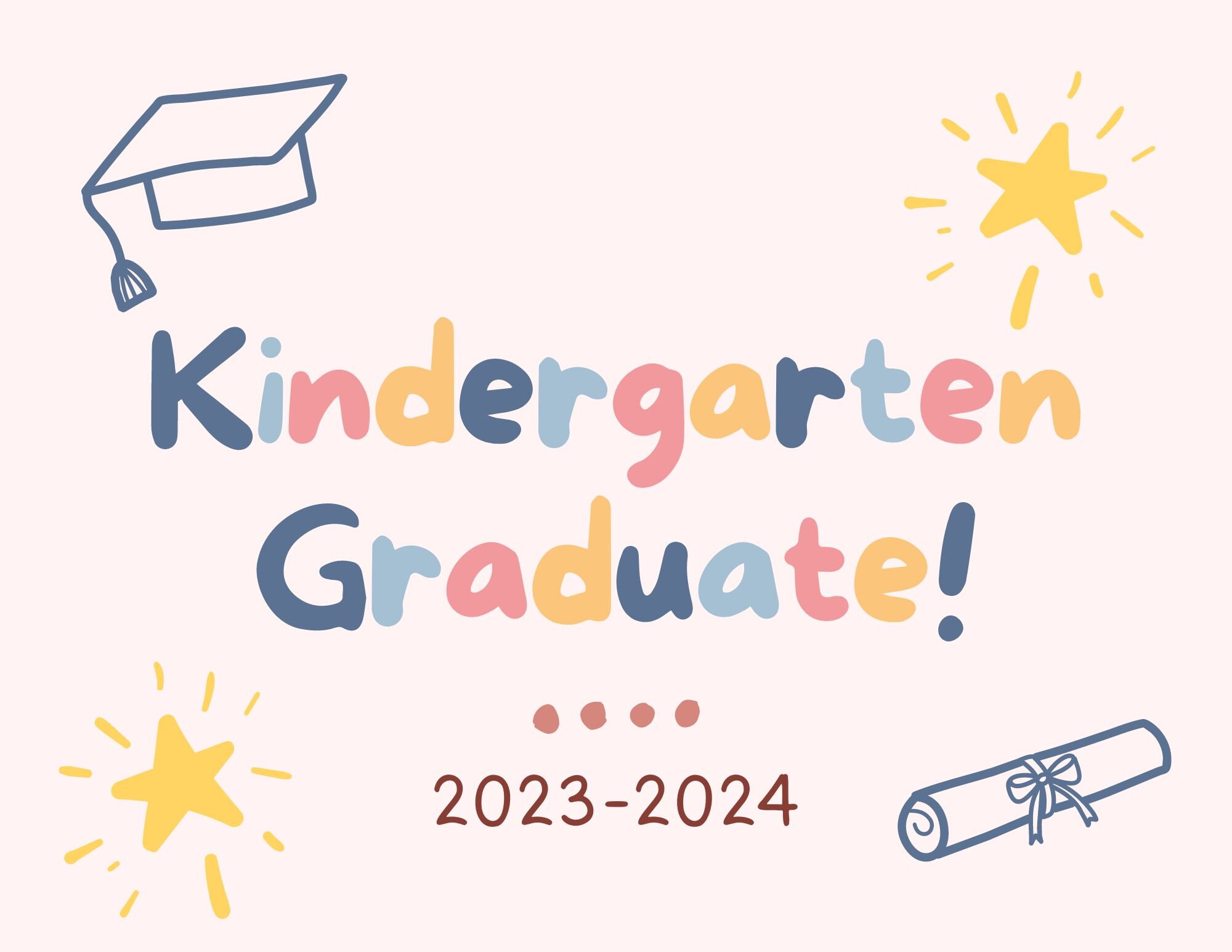 Last Day of School 2024, Printable Sign, All Grades, Last Day of Kindergarten, Last Day of
