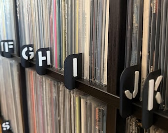 Schallplatten-Teiler | Schallplatten-Aufbewahrungs-Organizer & Trenner für LPs | A-Z, # und V/A