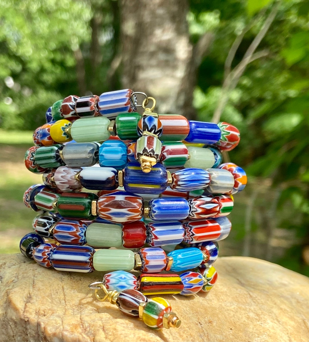 Bohemian Chevron Bangle - Etsy