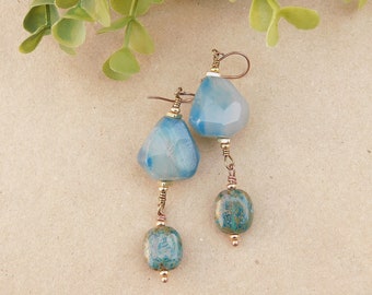 Agate Nugget Earrings