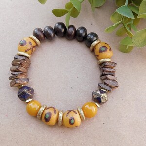 Beautiful Painted Venetian Style Krobo Bracelet image 3