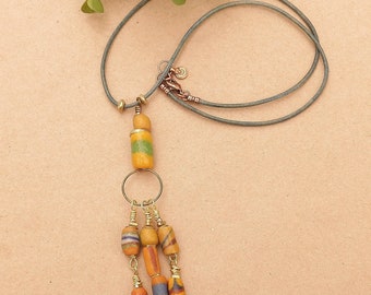 African Sandcast Bohemian Pendant Necklace