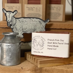 French Pink Clay Goat Milk Facial Soap