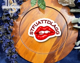 Pegatina STFUATTDLAGG, pegatina de libro romántico, pegatinas de libro