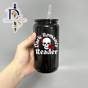 Dark Romance Reader Tumbler, Romance bookish tumbler, booktok merch, bookish cup, gift for readers