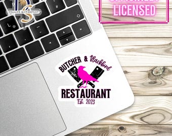 Adesivo Butcher & Black Bird con licenza ufficiale, merchandising di Brynne Weaver, adesivo Bookish, adesivo Kindle, adesivo Dark Romance
