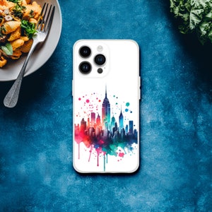 New York City skyline Phone Case, New Yorker Gift, Gift for Her, iPhone Samsung Flexi phone case