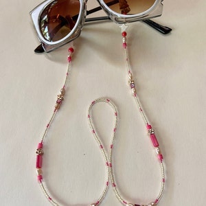 Little Stars & Sparkly Flowers in this Dainty Eyeglass Chain image 1