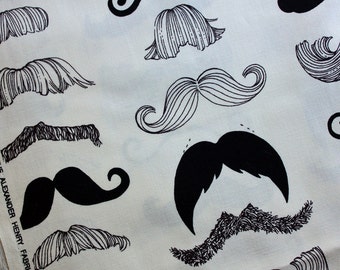 Alexander Henry - Where's My Stache fabric - 1 yd
