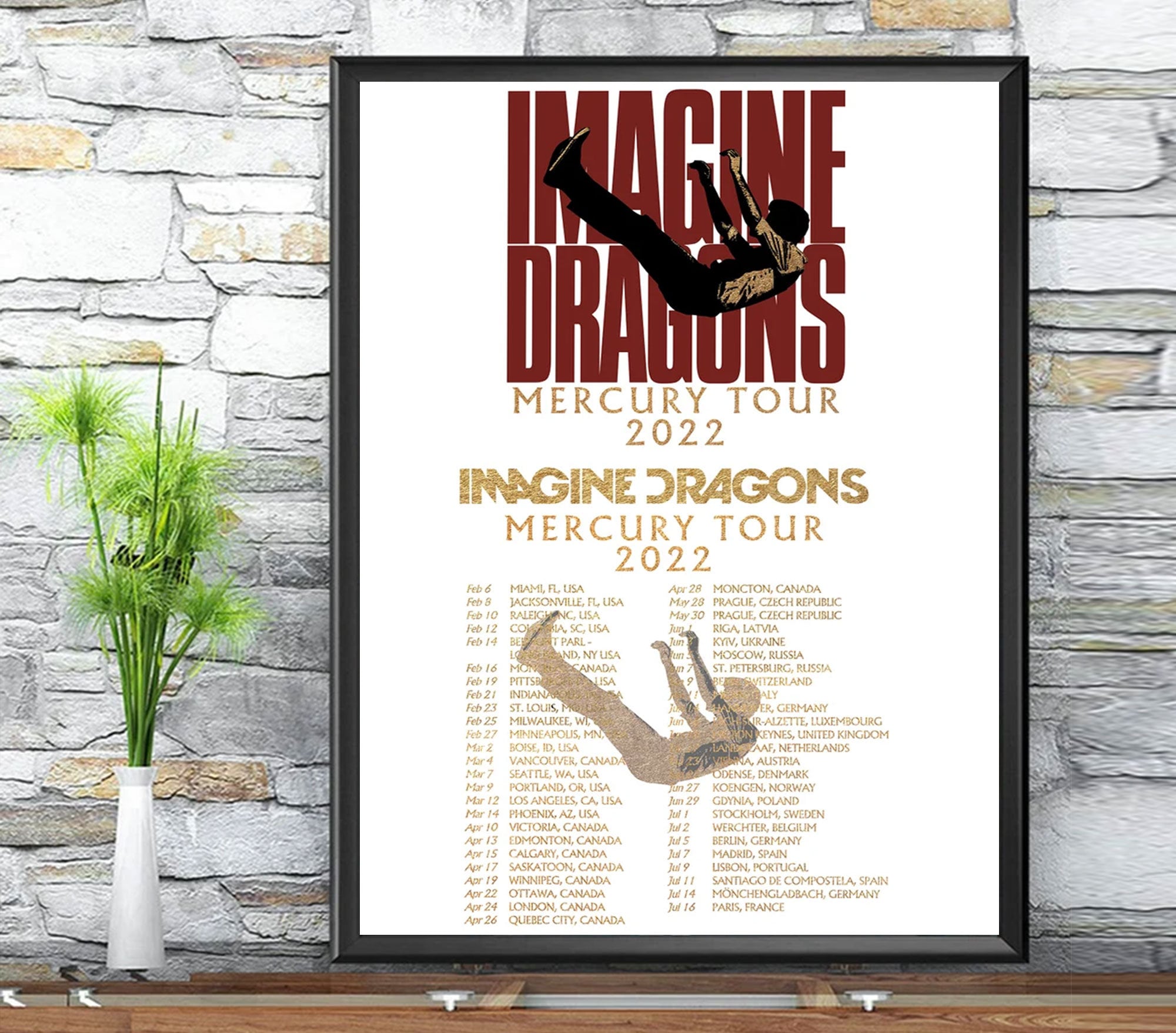 Discover Imagine Dragons Mercury Tour Concert 2022 Poster